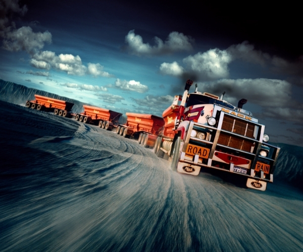 Photograph Simon Stock Road Train 1 on One Eyeland